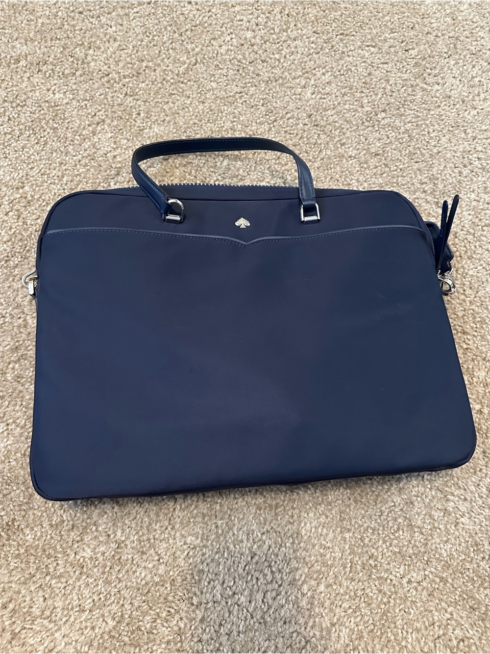 kate spade Navy Laptop Tote with Top Handles